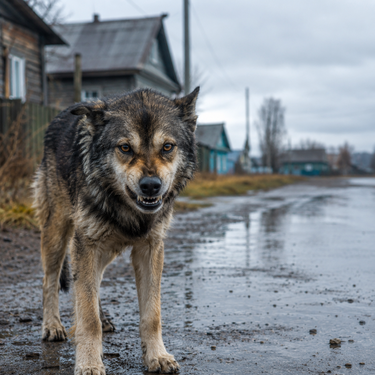 Укусила бездомная собака